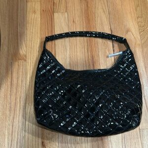Final sale - new never used- MZ Wallace shoulder bag - black lacquer